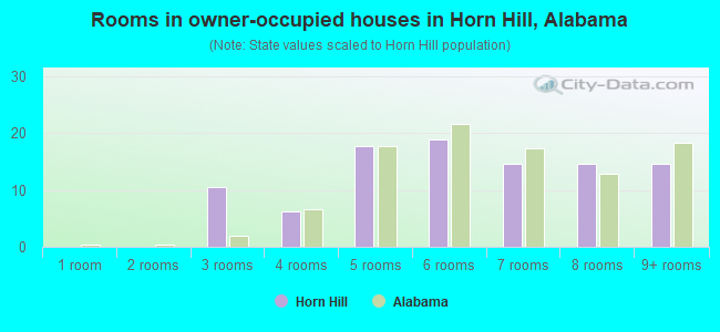 Rooms in owner-occupied houses in Horn Hill, Alabama