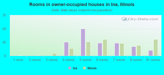 Rooms in owner-occupied houses in Ina, Illinois