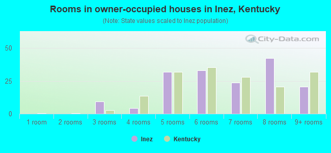 Rooms in owner-occupied houses in Inez, Kentucky