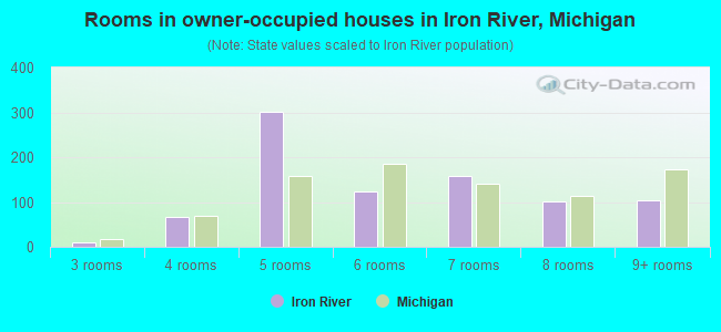 Rooms in owner-occupied houses in Iron River, Michigan