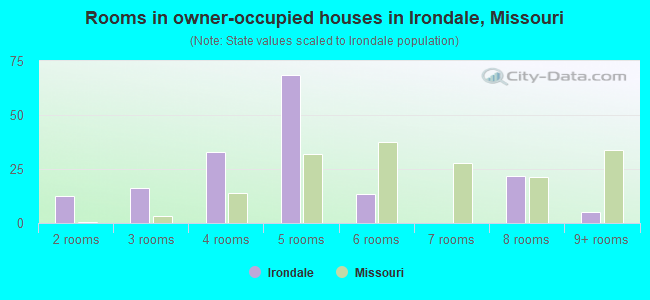 Rooms in owner-occupied houses in Irondale, Missouri