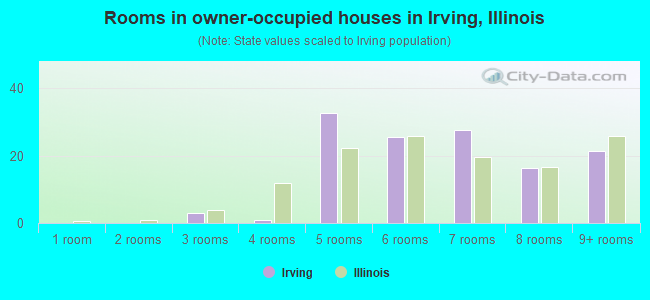 Rooms in owner-occupied houses in Irving, Illinois