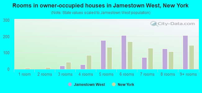 Rooms in owner-occupied houses in Jamestown West, New York