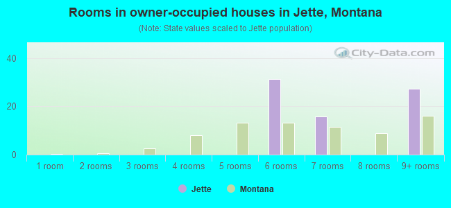 Rooms in owner-occupied houses in Jette, Montana