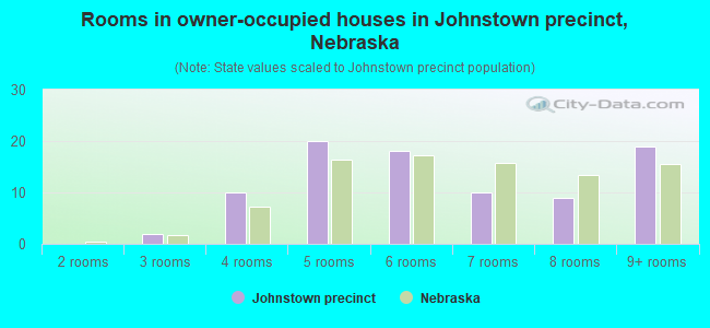 Rooms in owner-occupied houses in Johnstown precinct, Nebraska