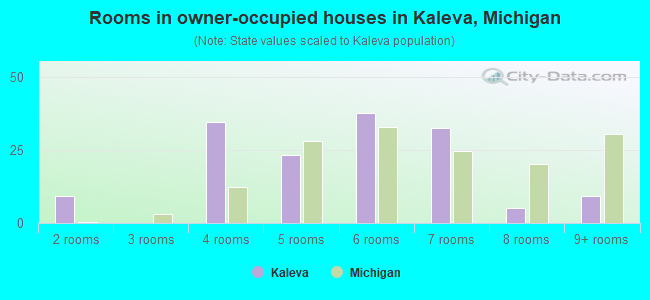 Rooms in owner-occupied houses in Kaleva, Michigan