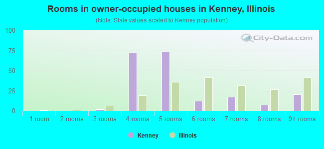 Rooms in owner-occupied houses in Kenney, Illinois