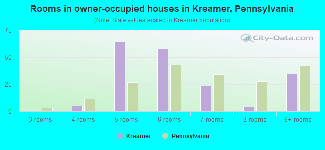 Rooms in owner-occupied houses in Kreamer, Pennsylvania