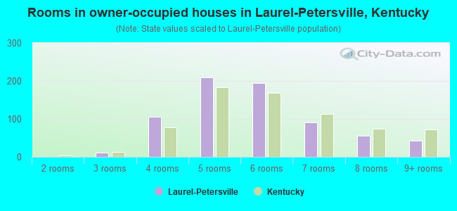 Rooms in owner-occupied houses in Laurel-Petersville, Kentucky