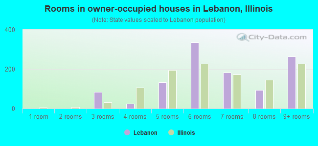 Rooms in owner-occupied houses in Lebanon, Illinois