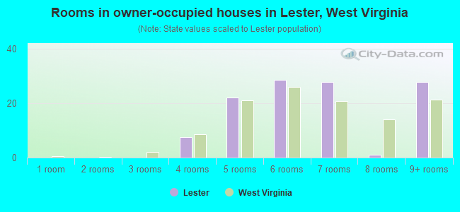Rooms in owner-occupied houses in Lester, West Virginia