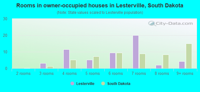 Rooms in owner-occupied houses in Lesterville, South Dakota