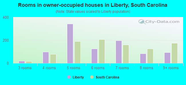 Rooms in owner-occupied houses in Liberty, South Carolina