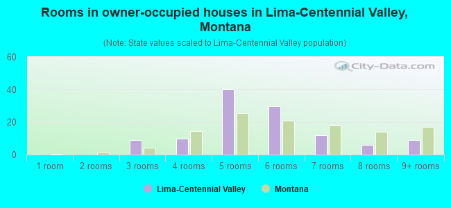 Rooms in owner-occupied houses in Lima-Centennial Valley, Montana