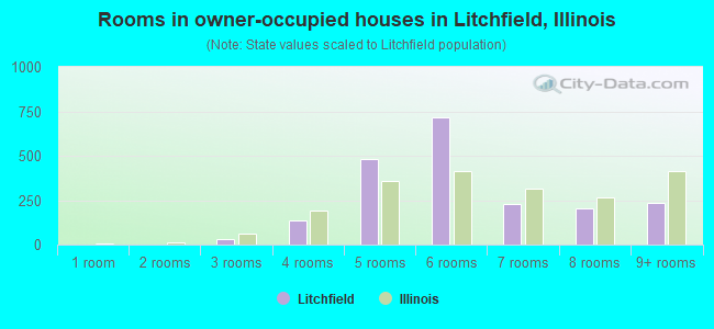 Rooms in owner-occupied houses in Litchfield, Illinois