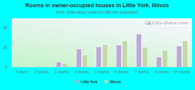 Rooms in owner-occupied houses in Little York, Illinois