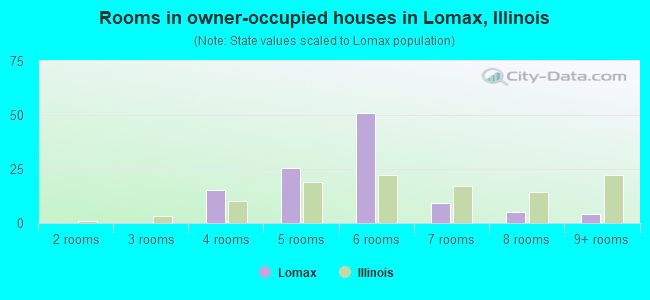 Rooms in owner-occupied houses in Lomax, Illinois