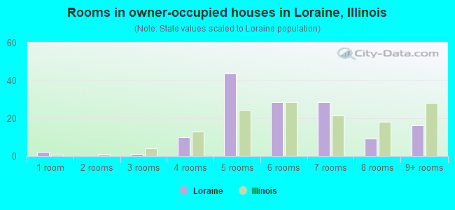 Rooms in owner-occupied houses in Loraine, Illinois