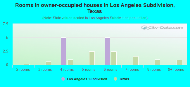 Rooms in owner-occupied houses in Los Angeles Subdivision, Texas