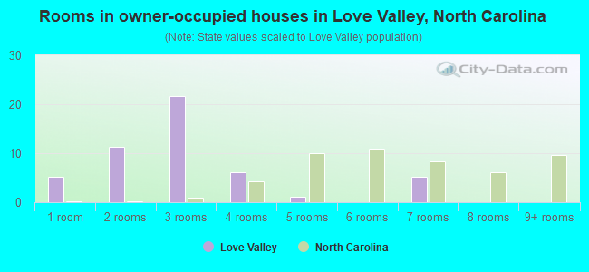 Rooms in owner-occupied houses in Love Valley, North Carolina