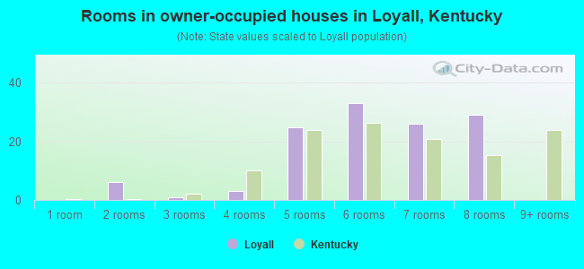 Rooms in owner-occupied houses in Loyall, Kentucky