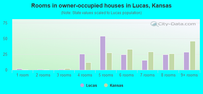 Rooms in owner-occupied houses in Lucas, Kansas