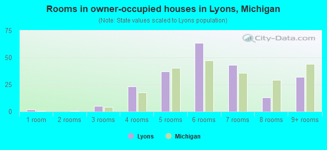 Rooms in owner-occupied houses in Lyons, Michigan