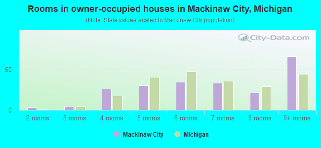 Rooms in owner-occupied houses in Mackinaw City, Michigan