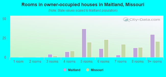 Rooms in owner-occupied houses in Maitland, Missouri