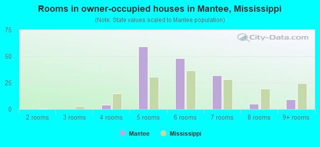 Rooms in owner-occupied houses in Mantee, Mississippi