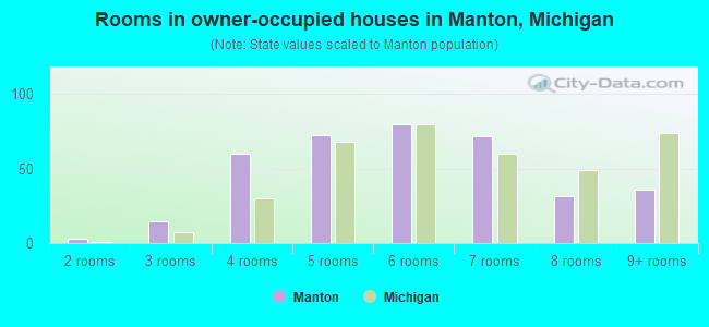 Rooms in owner-occupied houses in Manton, Michigan