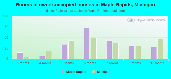 Rooms in owner-occupied houses in Maple Rapids, Michigan