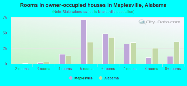 Rooms in owner-occupied houses in Maplesville, Alabama