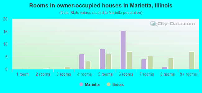 Rooms in owner-occupied houses in Marietta, Illinois