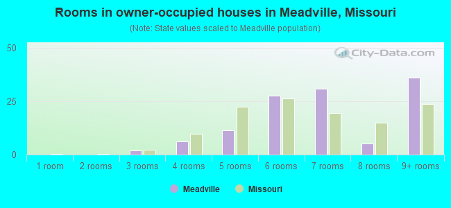 Rooms in owner-occupied houses in Meadville, Missouri