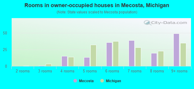 Rooms in owner-occupied houses in Mecosta, Michigan