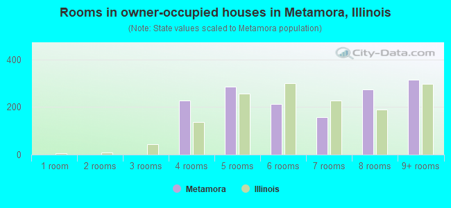 Rooms in owner-occupied houses in Metamora, Illinois