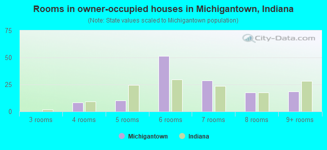 Rooms in owner-occupied houses in Michigantown, Indiana