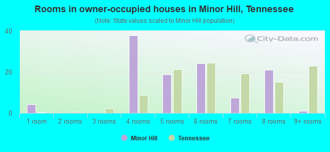 Rooms in owner-occupied houses in Minor Hill, Tennessee
