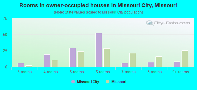 Rooms in owner-occupied houses in Missouri City, Missouri