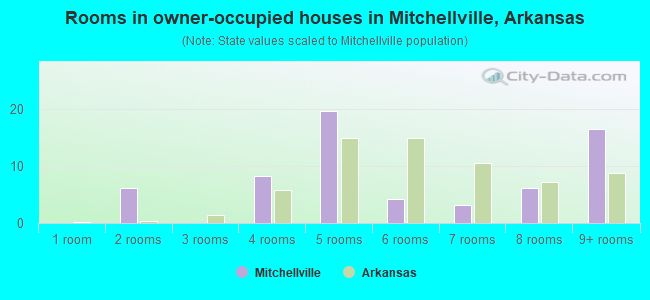 Rooms in owner-occupied houses in Mitchellville, Arkansas