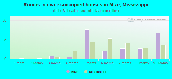 Rooms in owner-occupied houses in Mize, Mississippi