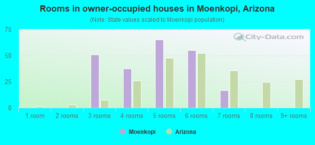 Rooms in owner-occupied houses in Moenkopi, Arizona