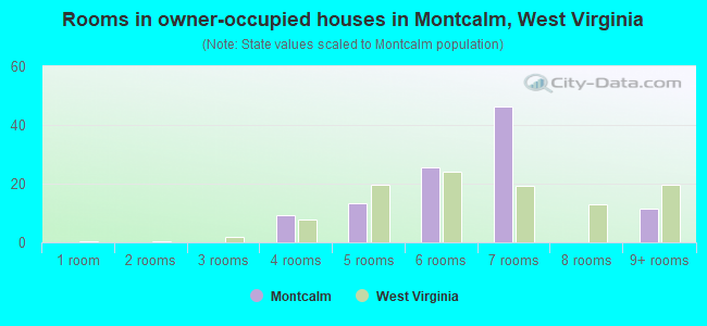 Rooms in owner-occupied houses in Montcalm, West Virginia