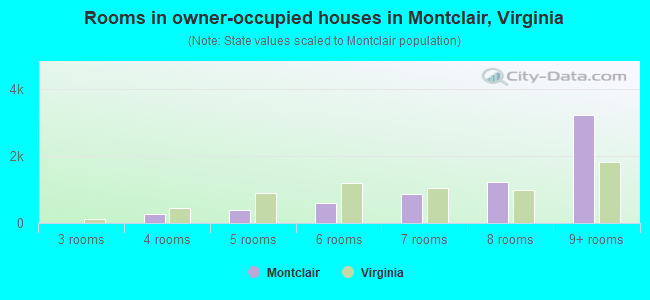 Rooms in owner-occupied houses in Montclair, Virginia