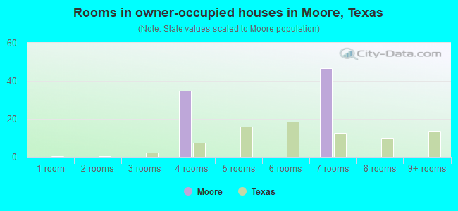 Rooms in owner-occupied houses in Moore, Texas