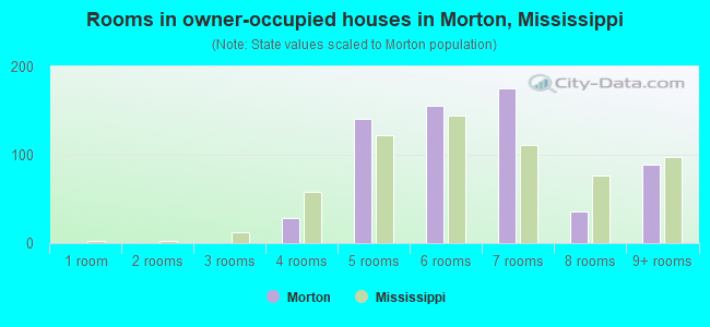 Rooms in owner-occupied houses in Morton, Mississippi
