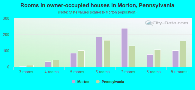 Rooms in owner-occupied houses in Morton, Pennsylvania