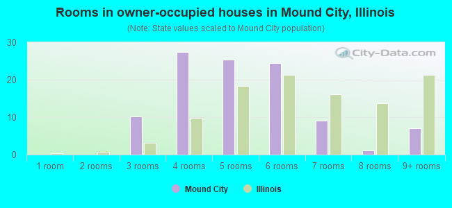 Rooms in owner-occupied houses in Mound City, Illinois