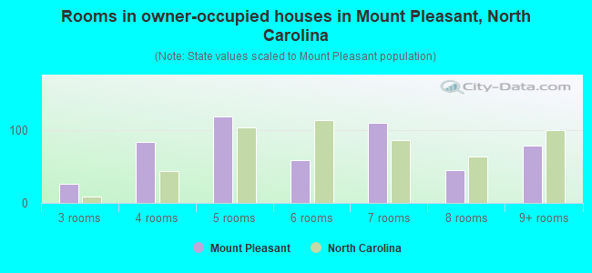 Rooms in owner-occupied houses in Mount Pleasant, North Carolina
